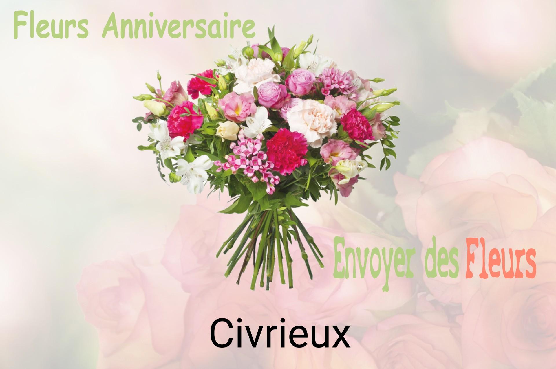Bouquet de fleurs d’anniversaire livré à Civrieux